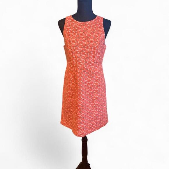 GAP Dresses & Skirts - Gap orange and white retro style dress with pockets on the side Size 6P
